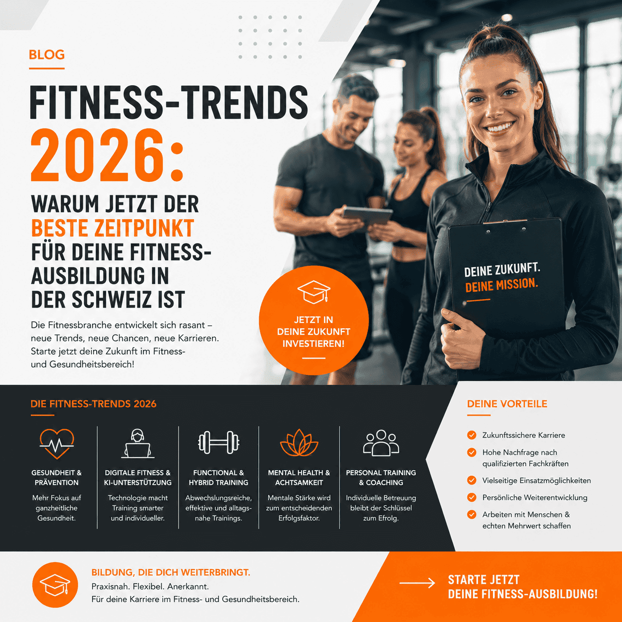 Fitness-Trends 2026 Warum jetzt der beste Zeitpunkt für deine Fitness-Ausbildung in der Schweiz ist