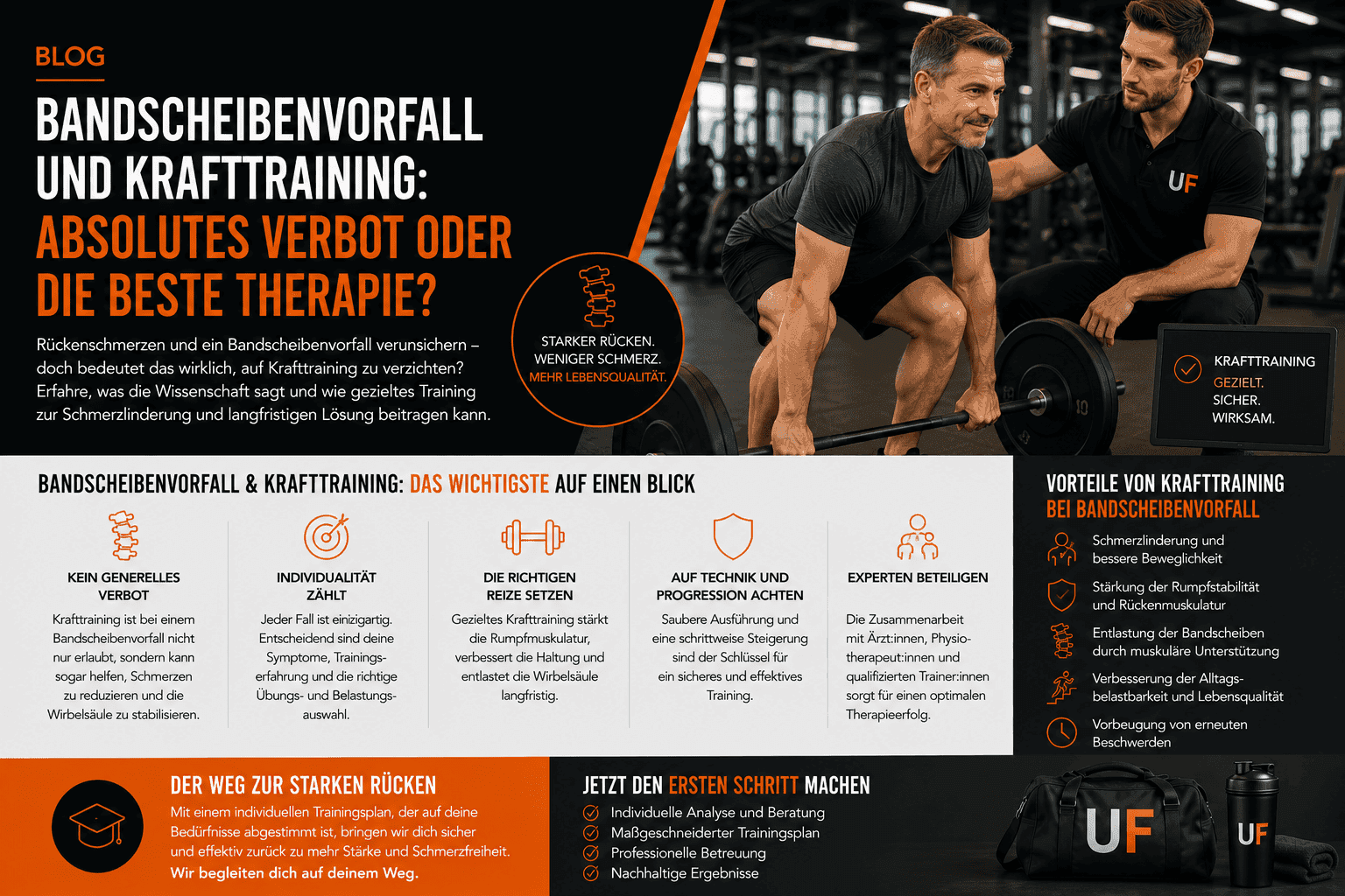 Bandscheibenvorfall und Krafttraining