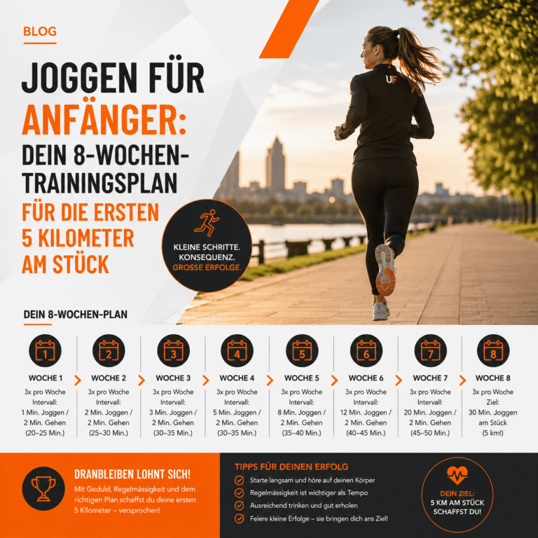 Joggen für Anfänger Dein 8-Wochen-Trainingsplan für die ersten 5 Kilometer am Stück